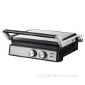 XXL Taille Panini Press Grill Ouvre 180 degrés avec température réglable et minuterie Petit-déjeuner électrique Sandwich Contact Grill